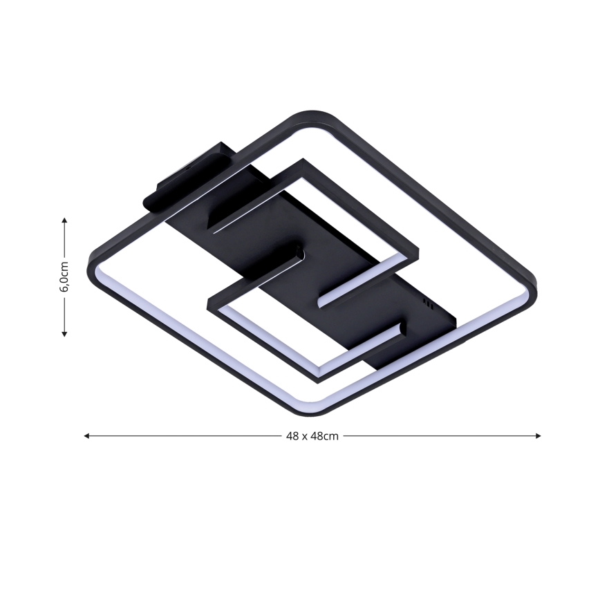 Brilagi - Plafonnier LED dimmable FLARE LED/34W/230V 48x48 cm 3000-6000K + télécommande