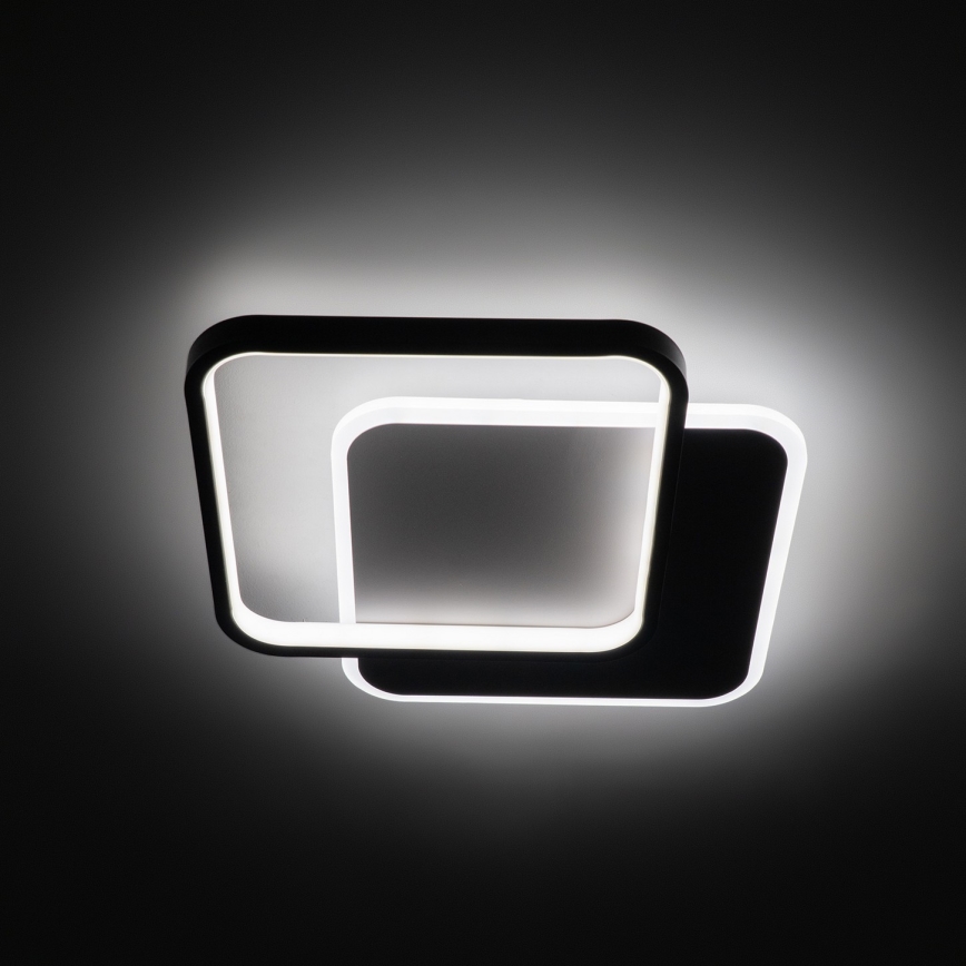 Brilagi - Plafonnier LED dimmable FLARE LED/43W/230V 3000-6000K 39,5x45 cm blanc/noir + télécommande