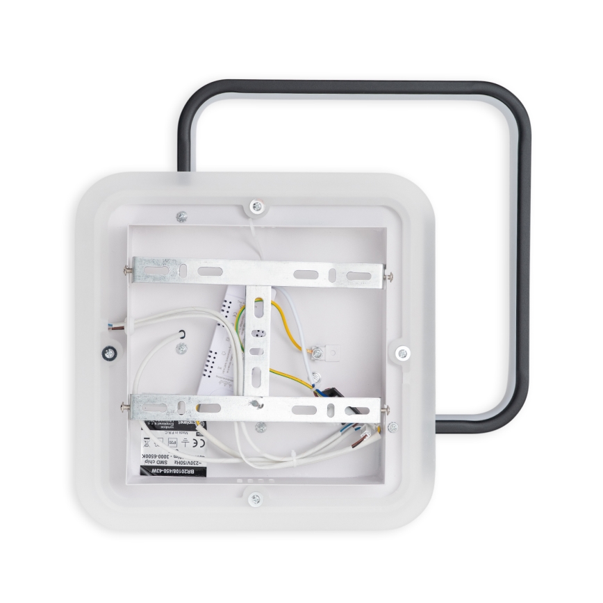 Brilagi - Plafonnier LED dimmable FLARE LED/43W/230V 3000-6000K 39,5x45 cm blanc/noir + télécommande