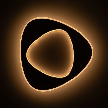 Brilagi - Plafonnier LED dimmable FLARE LED/70W/230V 3000-6000K 55x55 cm blanc/noir + télécommande