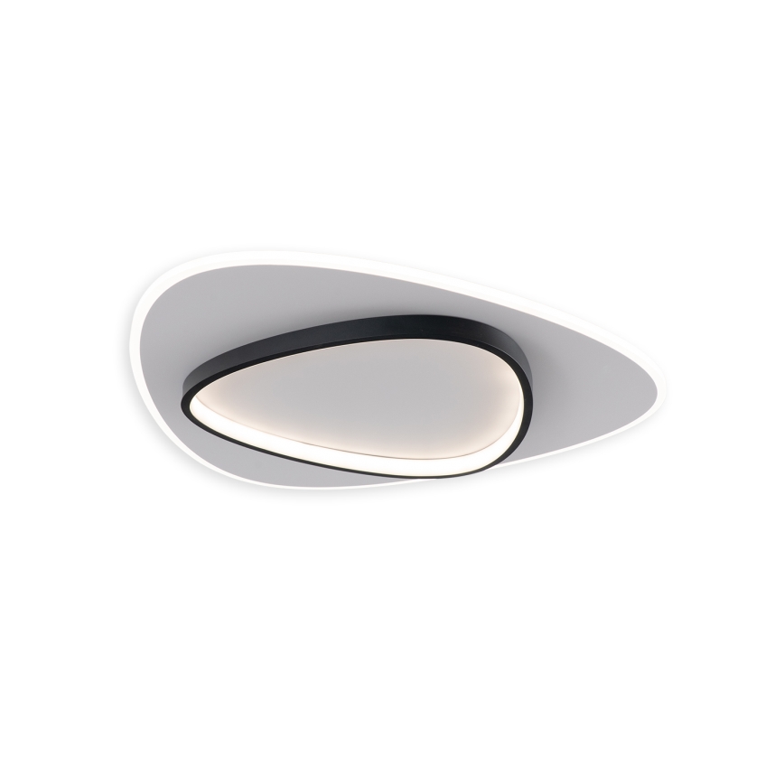 Brilagi - Plafonnier LED dimmable FLARE LED/70W/230V 3000-6000K 55x55 cm blanc/noir + télécommande