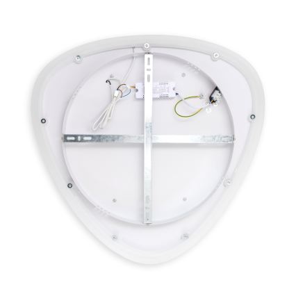 Brilagi - Plafonnier LED dimmable FLARE LED/70W/230V 3000-6000K 55x55 cm blanc/noir + télécommande