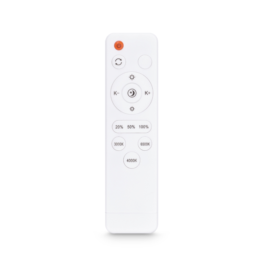 Brilagi - Plafonnier LED dimmable FLOCO LED/48W/230V Ø 40 cm décor bois/blanc + télécommande