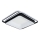 Brilagi - Plafonnier LED dimmable IRIS LED/102W/230V 3000-6000K 50x50 cm noir + télécommande