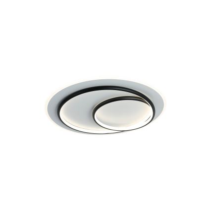 Brilagi - Plafonnier LED dimmable IRIS LED/70W/230V 3000-6000K diam. 50 cm blanc/noir + télécommande