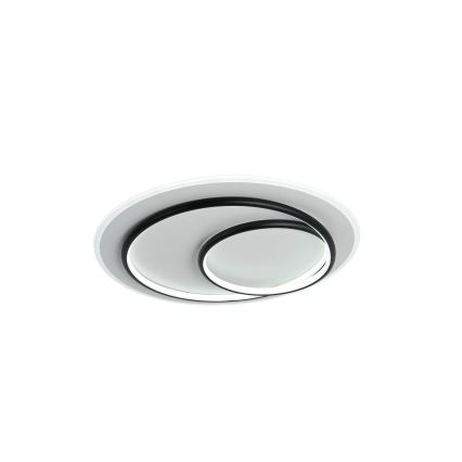 Brilagi - Plafonnier LED dimmable IRIS LED/70W/230V 3000-6000K diam. 50 cm blanc/noir + télécommande