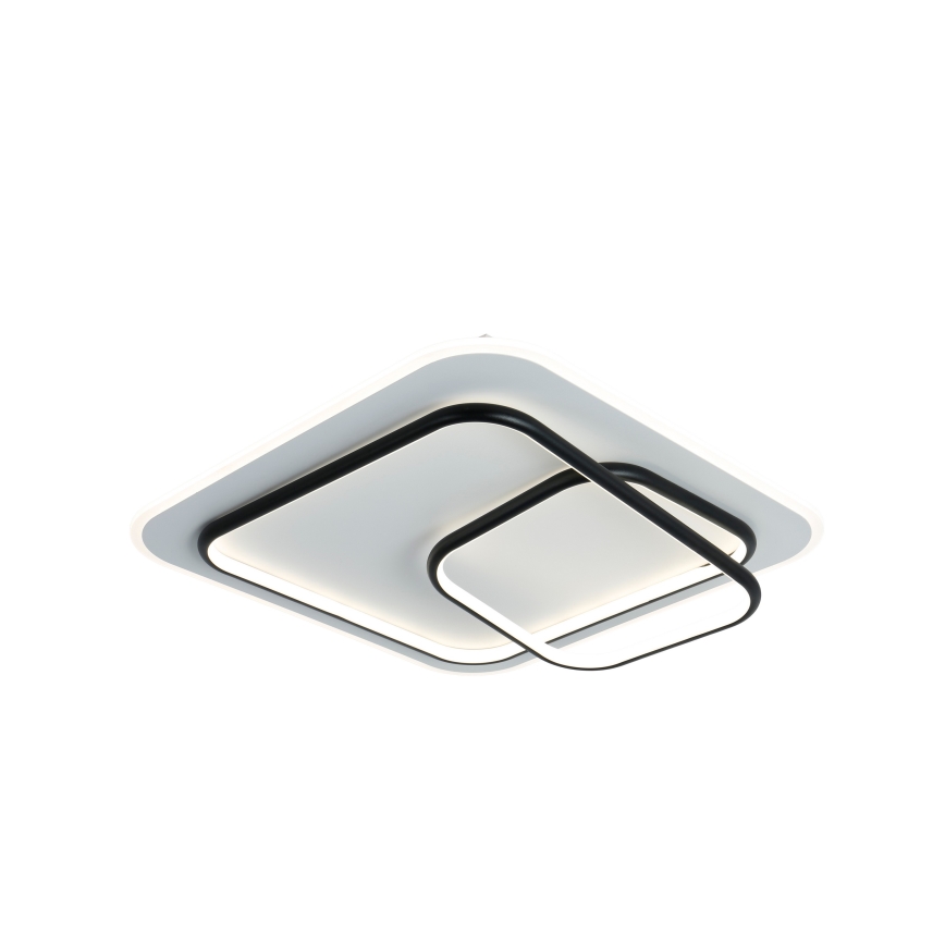Brilagi - Plafonnier LED dimmable IRIS LED/81W/230V 3000-6000K 50x50 cm blanc/noir + télécommande