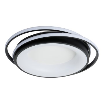 Brilagi - Plafonnier LED dimmable IRIS LED/84W/230V 3000-6000K 47x51 cm noir + télécommande