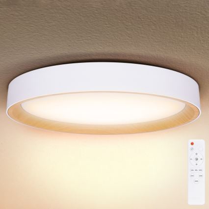 Brilagi - Plafonnier LED dimmable LARIOS LED/72W/230V 3000-6500K blanc Ø 59 cm + télécommande