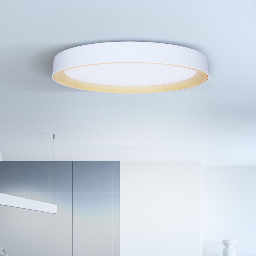 Brilagi - Plafonnier LED dimmable LARIOS LED/72W/230V 3000-6500K blanc Ø 59 cm + télécommande