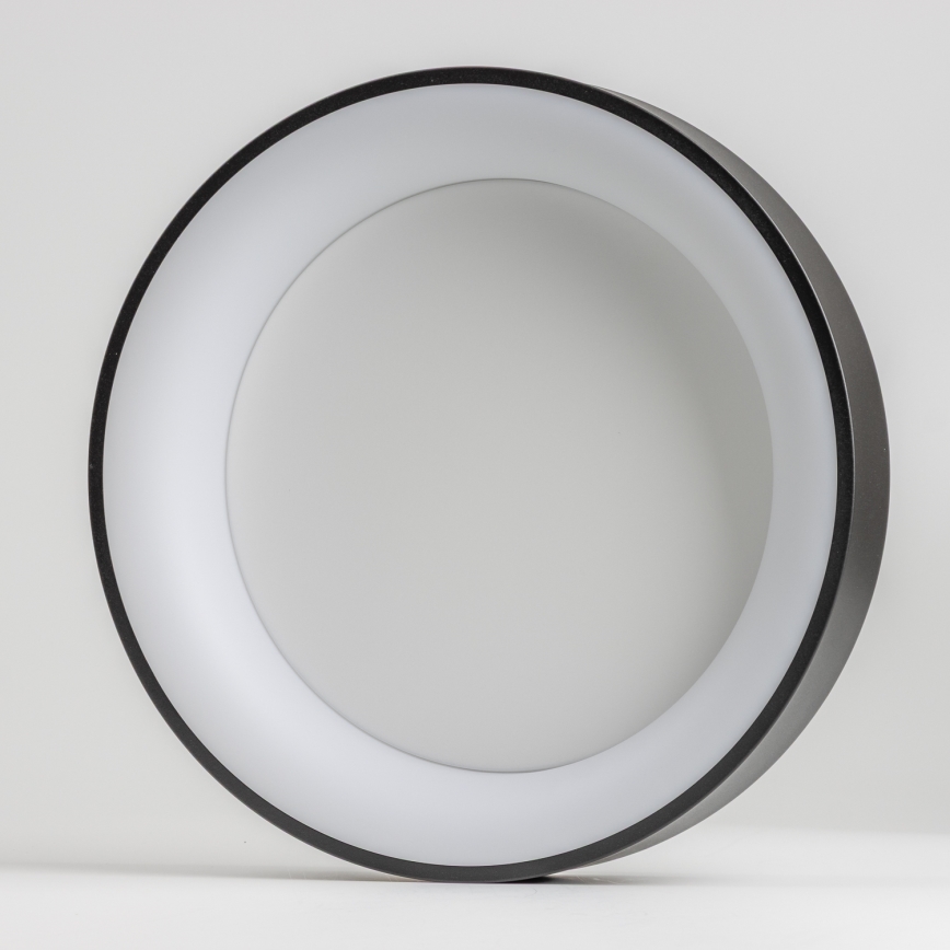 Brilagi - Plafonnier LED dimmable FALCON, 40 W, 230 V, 3000–6500 K, Ø 45 cm, noir, avec télécommande