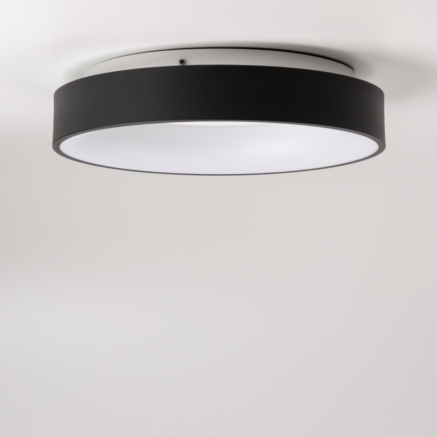 Brilagi - Plafonnier LED dimmable FALCON, 40 W, 230 V, 3000–6500 K, Ø 45 cm, noir, avec télécommande