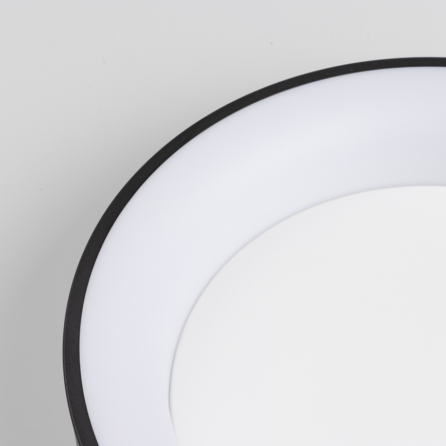 Brilagi - Plafonnier LED dimmable FALCON, 40 W, 230 V, 3000–6500 K, Ø 45 cm, noir, avec télécommande