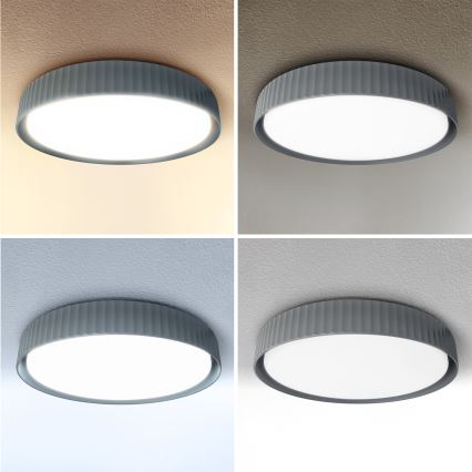 Brilagi - Plafonnier LED dimmable LUCIA LED/48W/230V 3000–6500K Ø 41 cm gris + télécommande