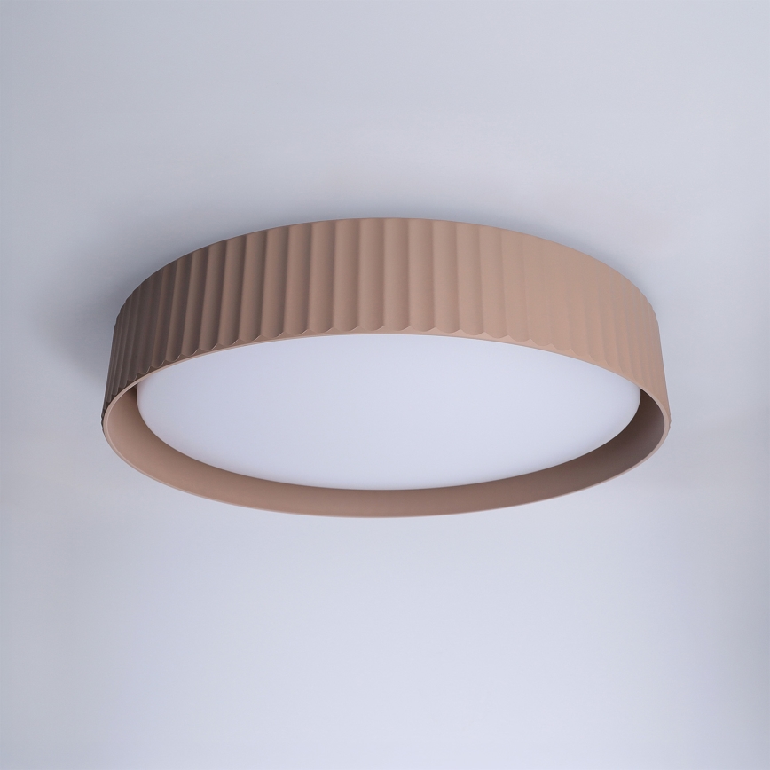 Brilagi - Plafonnier LED dimmable LUCIA LED/48W/230V 3000–6500K Ø 41 cm brun + télécommande