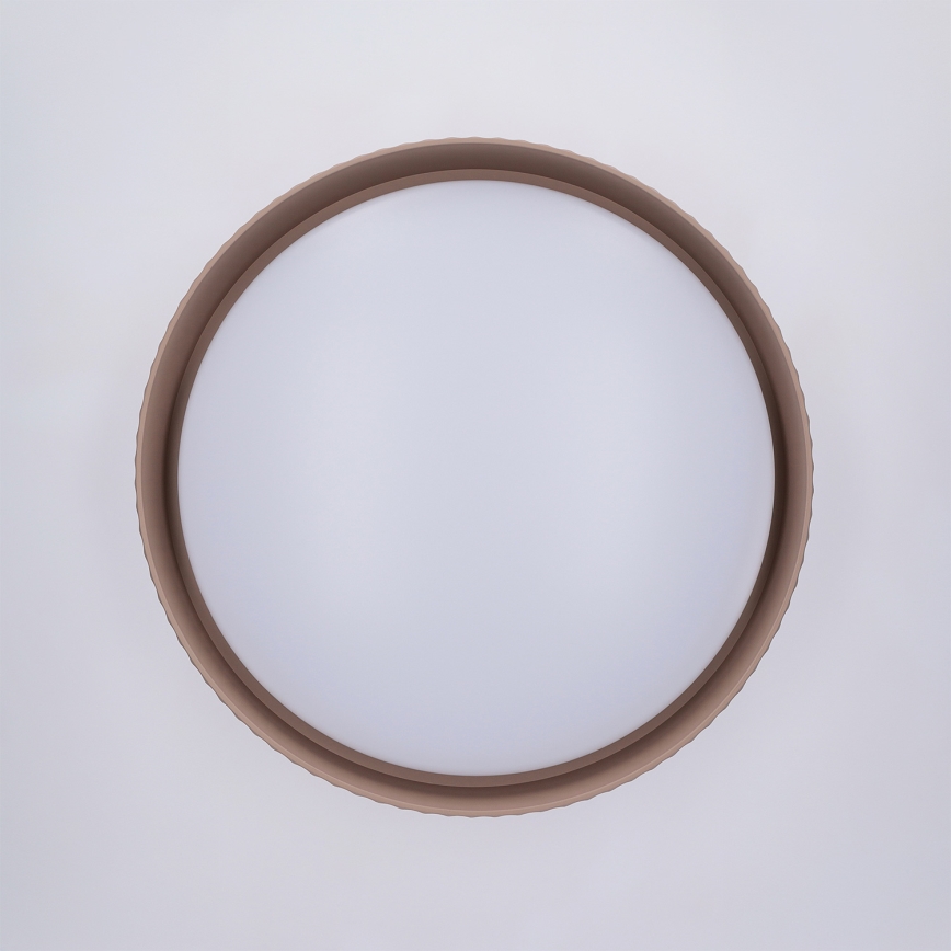 Brilagi - Plafonnier LED dimmable LUCIA LED/48W/230V 3000–6500K Ø 41 cm brun + télécommande