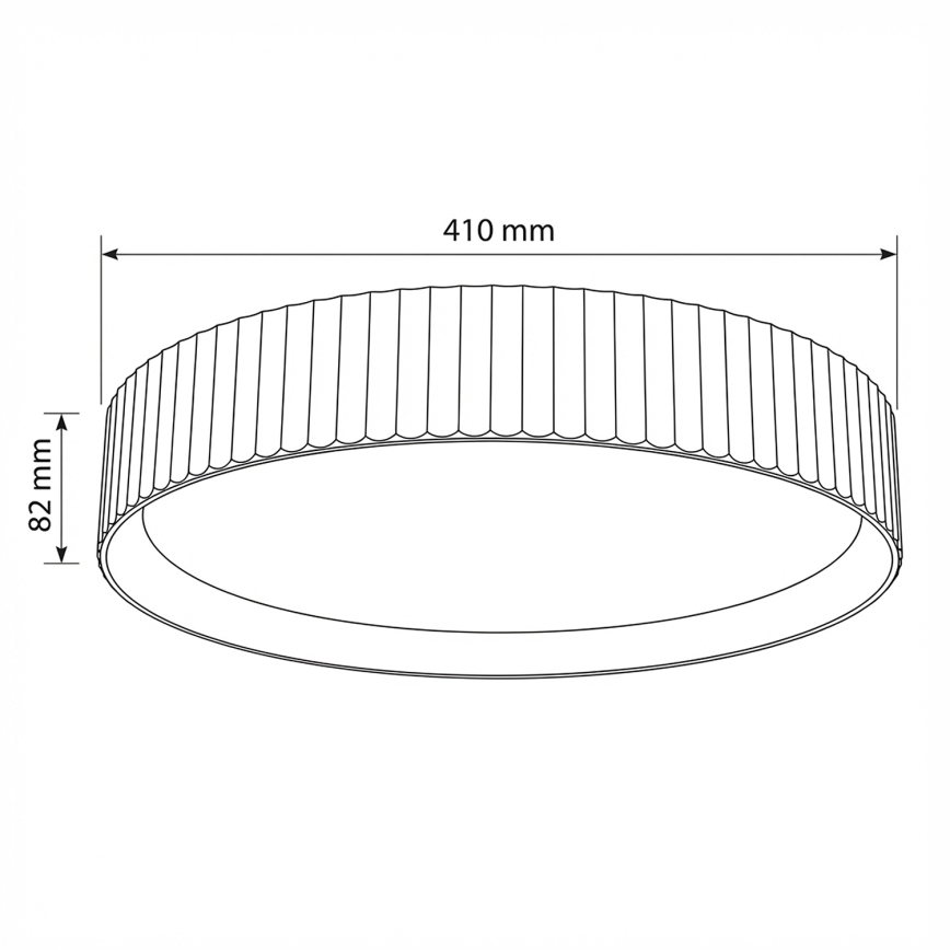 Brilagi - Plafonnier LED dimmable LUCIA LED/48W/230V 3000–6500K Ø 41 cm brun + télécommande
