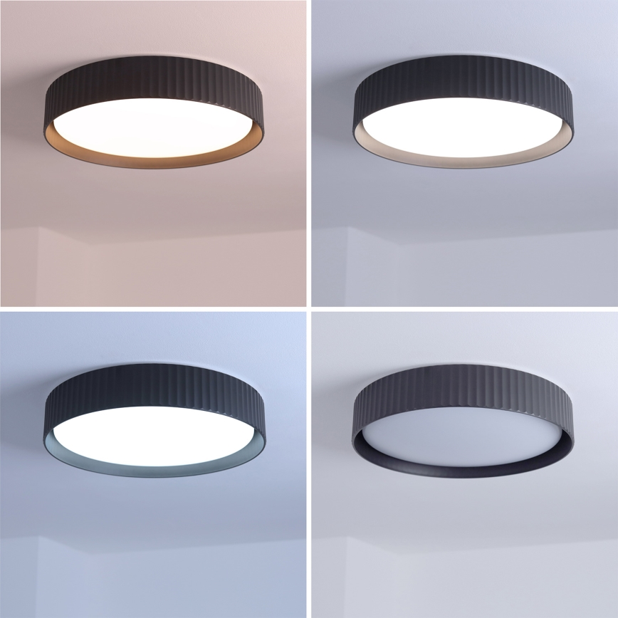 Brilagi - Plafonnier LED dimmable LUCIA LED/48W/230V 3000-6500K Ø 41 cm noir + télécommande