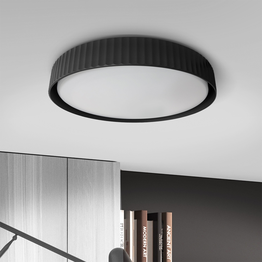 Brilagi - Plafonnier LED dimmable LUCIA LED/48W/230V 3000-6500K Ø 41 cm noir + télécommande
