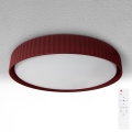 Brilagi - Plafonnier LED dimmable LUCIA LED/60W/230V 3000-6500K Ø 59 cm rouge + télécommande
