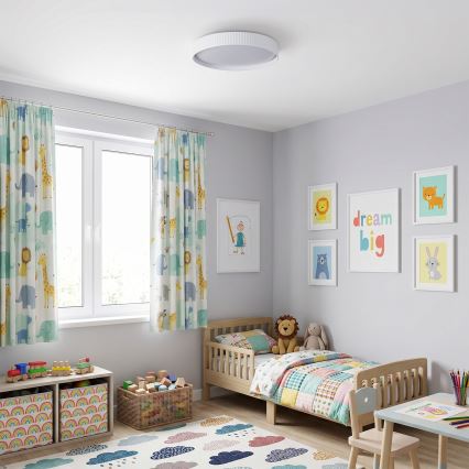Brilagi - Plafonnier LED dimmable LUCIA LED/60W/230V 3000-6500K Ø 59 cm blanc + télécommande
