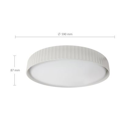 Brilagi - Plafonnier LED dimmable LUCIA LED/60W/230V 3000-6500K Ø 59 cm blanc + télécommande