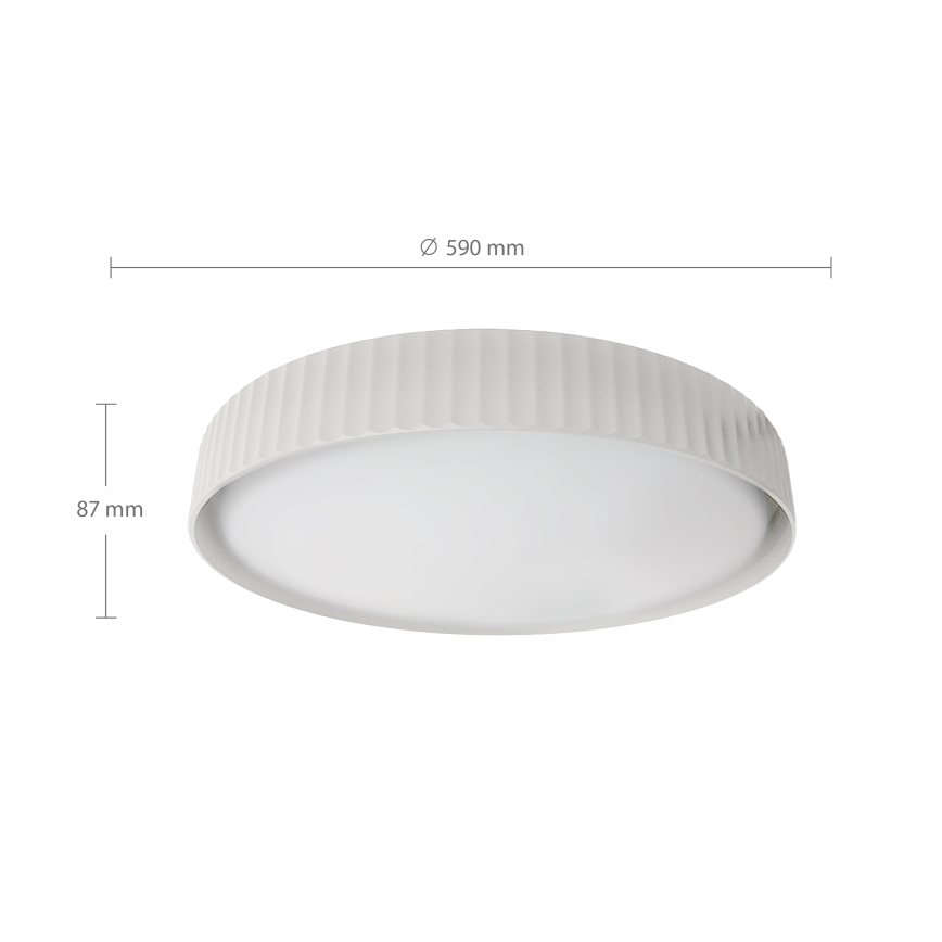 Brilagi - Plafonnier LED dimmable LUCIA LED/60W/230V 3000-6500K Ø 59 cm blanc + télécommande