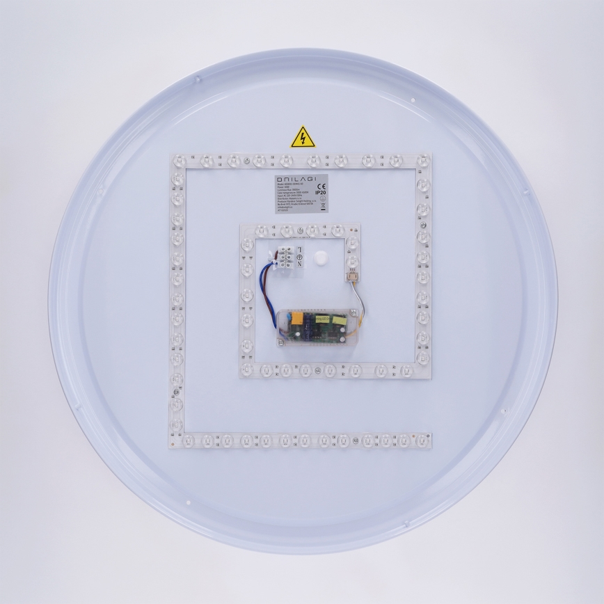 Brilagi - Plafonnier LED dimmable LUCIA LED/60W/230V 3000-6500K Ø 59 cm blanc + télécommande