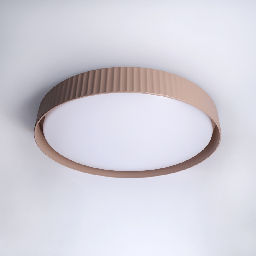 Brilagi - Luminaire de plafond LED dimmable LUCIA, 60 W / 230 V, 3000–6500 K, Ø 59 cm, marron + télécommande