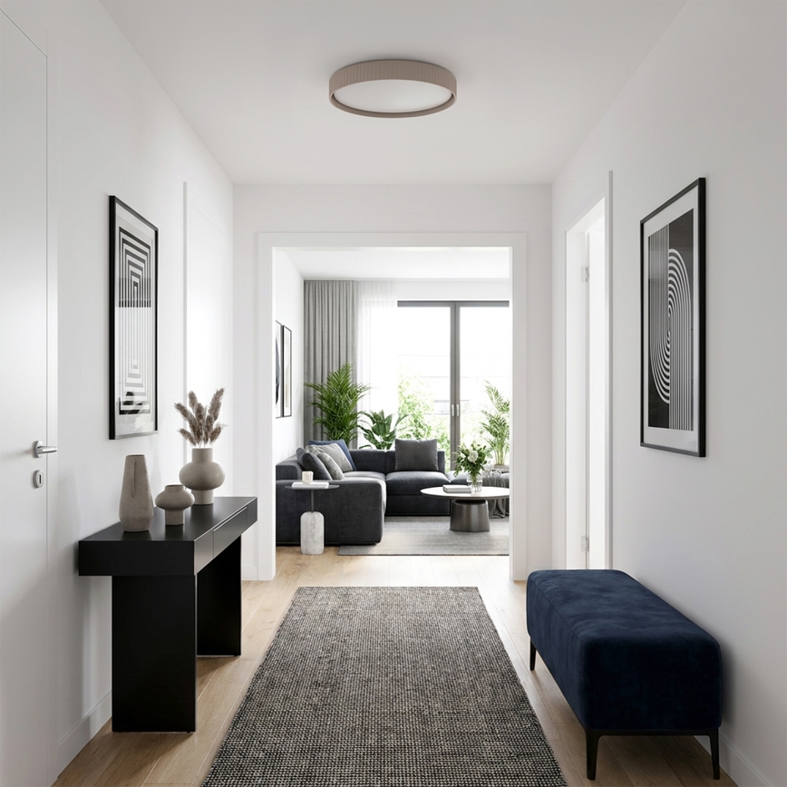 Brilagi - Plafonnier LED dimmable LUCIA LED/60W/230V 3000-6500K Ø 59 cm taupe + télécommande