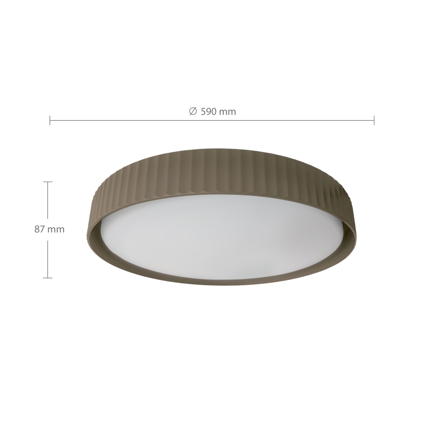 Brilagi - Plafonnier LED dimmable LUCIA LED/60W/230V 3000-6500K Ø 59 cm taupe + télécommande