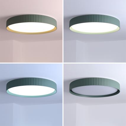 Brilagi - Plafonnier LED à intensité variable LUCIA LED/60W/230V 3000-6500K Ø 59 cm vert + télécommande
