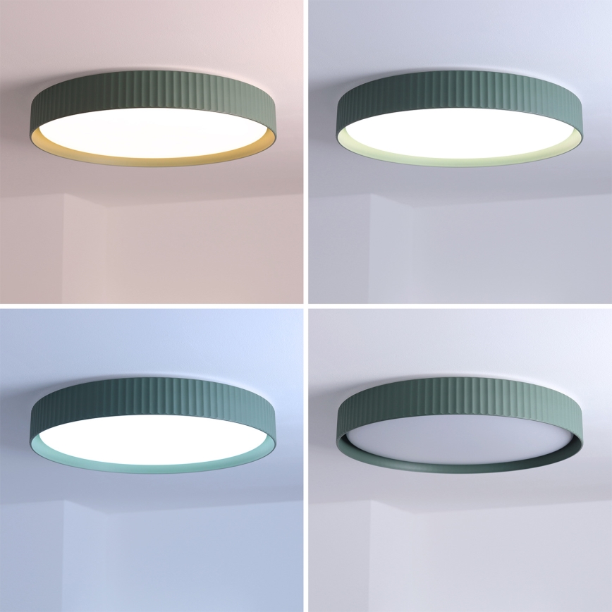 Brilagi - Plafonnier LED à intensité variable LUCIA LED/60W/230V 3000-6500K Ø 59 cm vert + télécommande