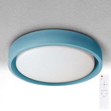 Brilagi - Plafonnier LED dimmable MATTEO LED/48W/230V 3000-6500K Ø 41 cm turquoise + télécommande
