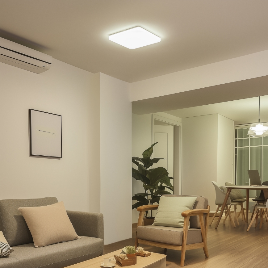 Brilagi - Plafonnier LED dimmable MILKY WAY LED/24W/230V 3000-6500K 37x37 cm + télécommande