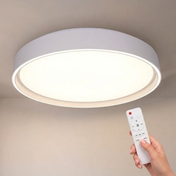 Brilagi - Plafonnier LED dimmable NANCI 60W/230V 3000–6500K Ø 49 cm blanc + télécommande