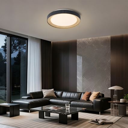 Brilagi - Plafonnier LED dimmable NEXO LED/48W/230V 3000-6000K noir Ø 43 cm + télécommande