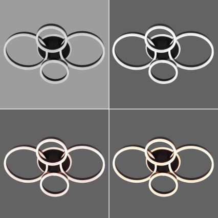 Brilagi - Plafonnier LED dimmable ORBITS LED/52W/230V 3000-6000K avec télécommande