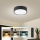 Brilagi - Plafonnier LED dimmable POOL LED/18W/230V 3000-6000K 20 cm noir + télécommande