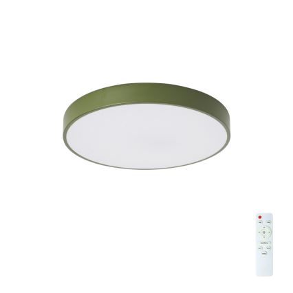 Brilagi - Plafonnier LED dimmable POOL LED/48W/230V 3000–6000K Ø 40 cm vert + télécommande