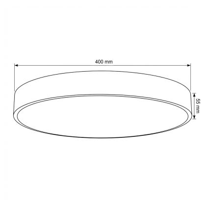 Brilagi - Plafonnier LED dimmable POOL LED/50W/230V 3000-6000K Ø 40 cm beige + télécommande
