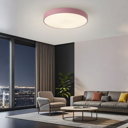 Brilagi - Plafonnier LED dimmable POOL LED/60W/230V 3000-6000K Ø 60 cm rose + télécommande
