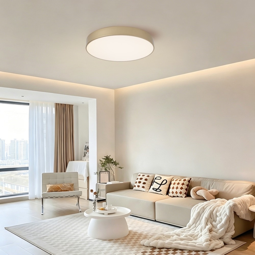Brilagi - Plafonnier LED dimmable POOL LED/60W/230V 3000-6000K Ø 50 cm doré + télécommande