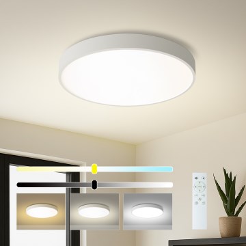 Brilagi - Plafonnier LED dimmable POOL SMART LED/48W/230V 40 cm 3000-6000K Wi-Fi Tuya + télécommande blanc