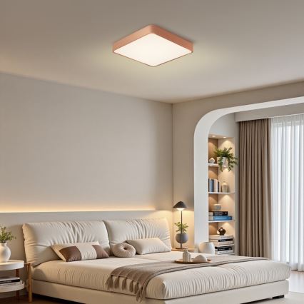 BRILAGI - Plafonnier LED dimmable POOL SQUARE LED/48W/230V 3000-6000K 50x50 cm bronze + télécommande