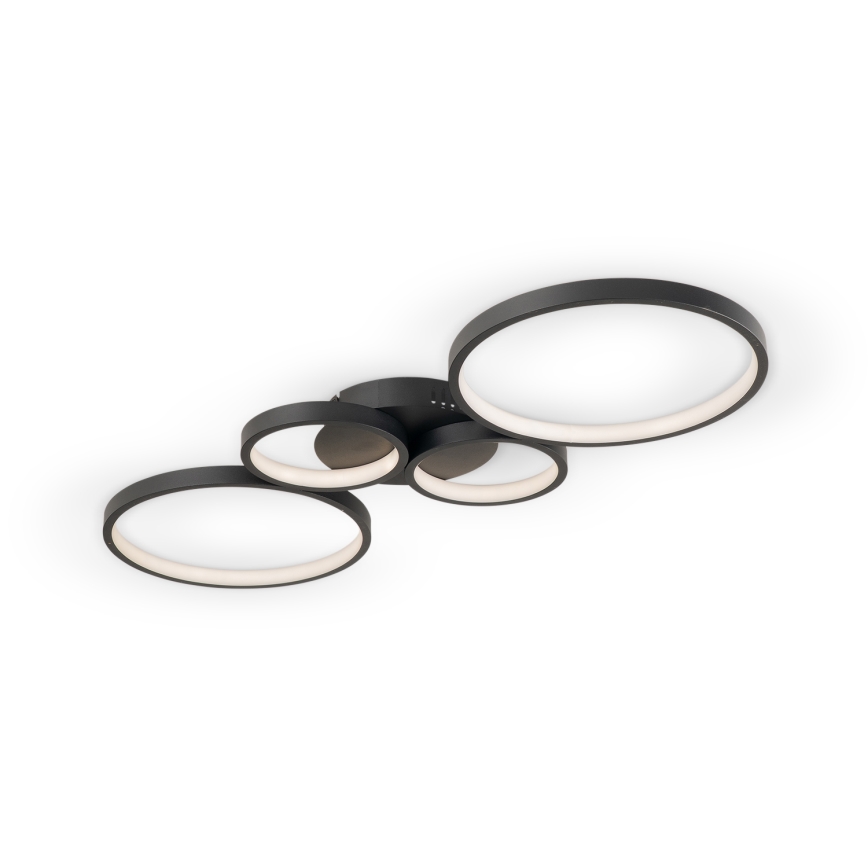 Brilagi - Plafonnier LED dimmable RINGO LED/34W/230V 3000-6000K 28x78 cm noir + télécommande