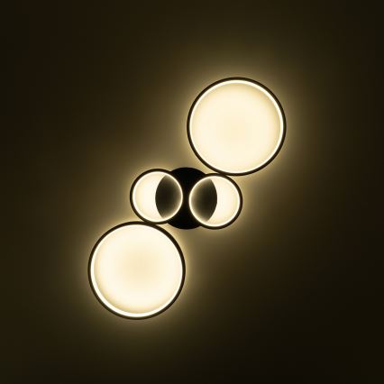 Brilagi - Plafonnier LED dimmable RINGO LED/34W/230V 3000-6000K 28x78 cm noir + télécommande