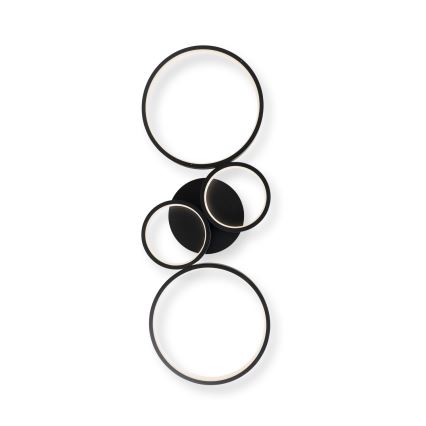 Brilagi - Plafonnier LED dimmable RINGO LED/34W/230V 3000-6000K 28x78 cm noir + télécommande