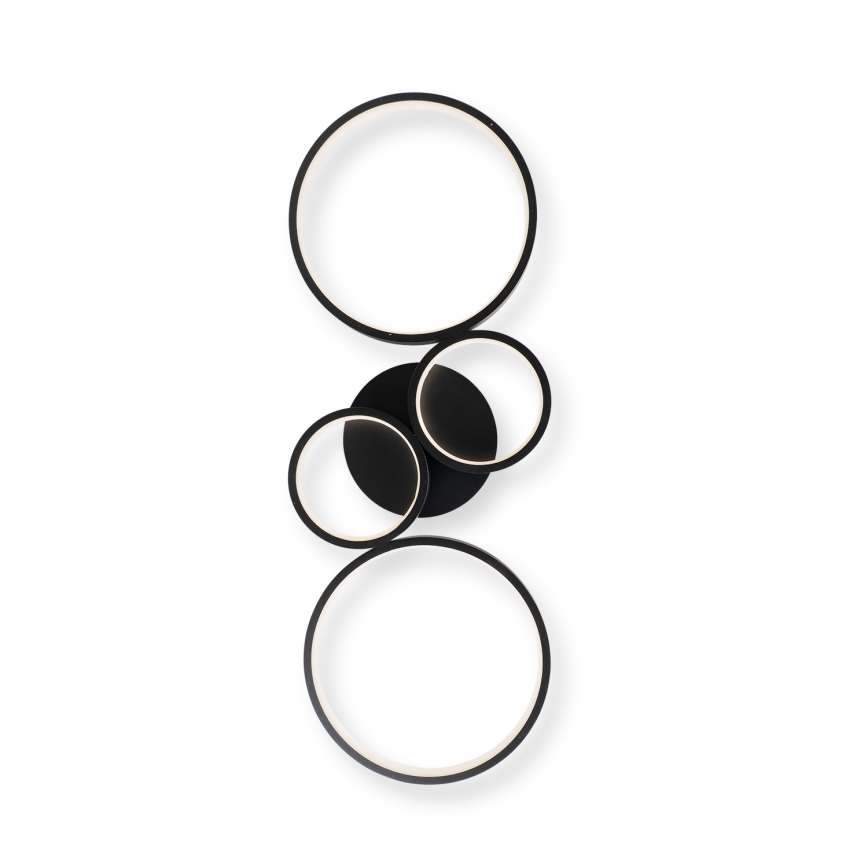 Brilagi - Plafonnier LED dimmable RINGO LED/34W/230V 3000-6000K 28x78 cm noir + télécommande