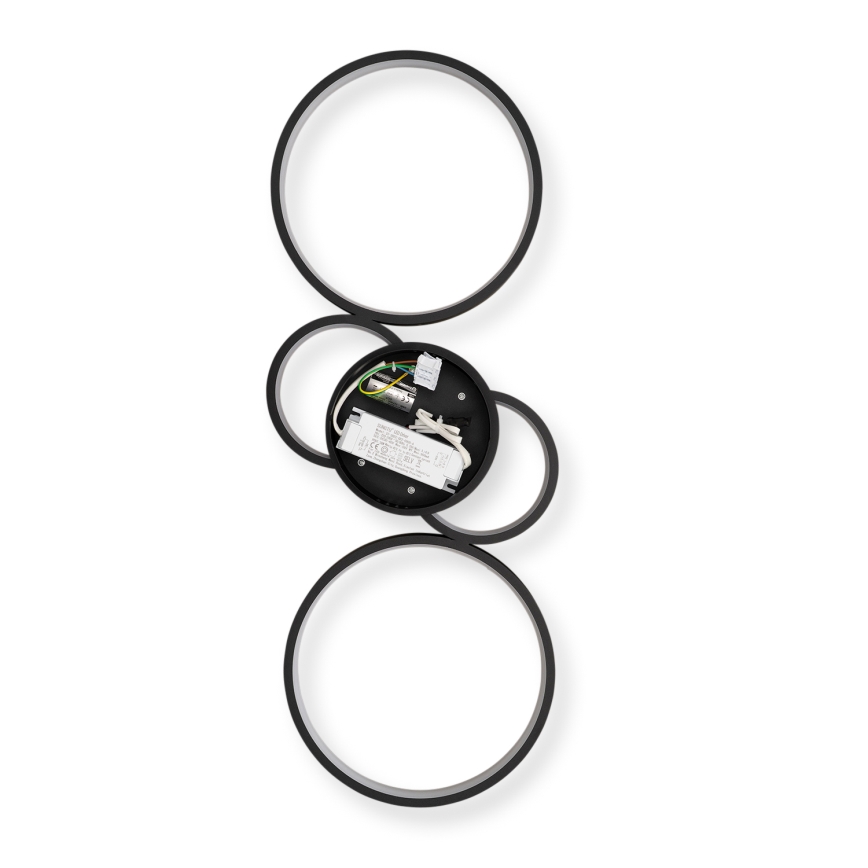 Brilagi - Plafonnier LED dimmable RINGO LED/34W/230V 3000-6000K 28x78 cm noir + télécommande